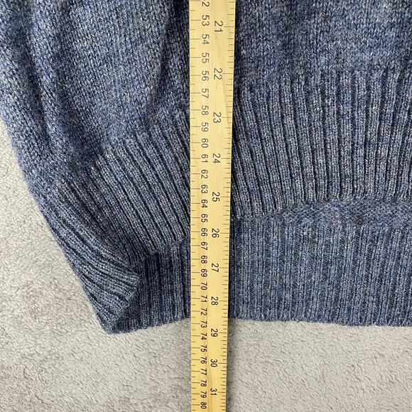 Pendleton Sweater Mens XL Blue Shetland Wool Pullover V Neck Knit Made in USA - Picture 9 of 12
